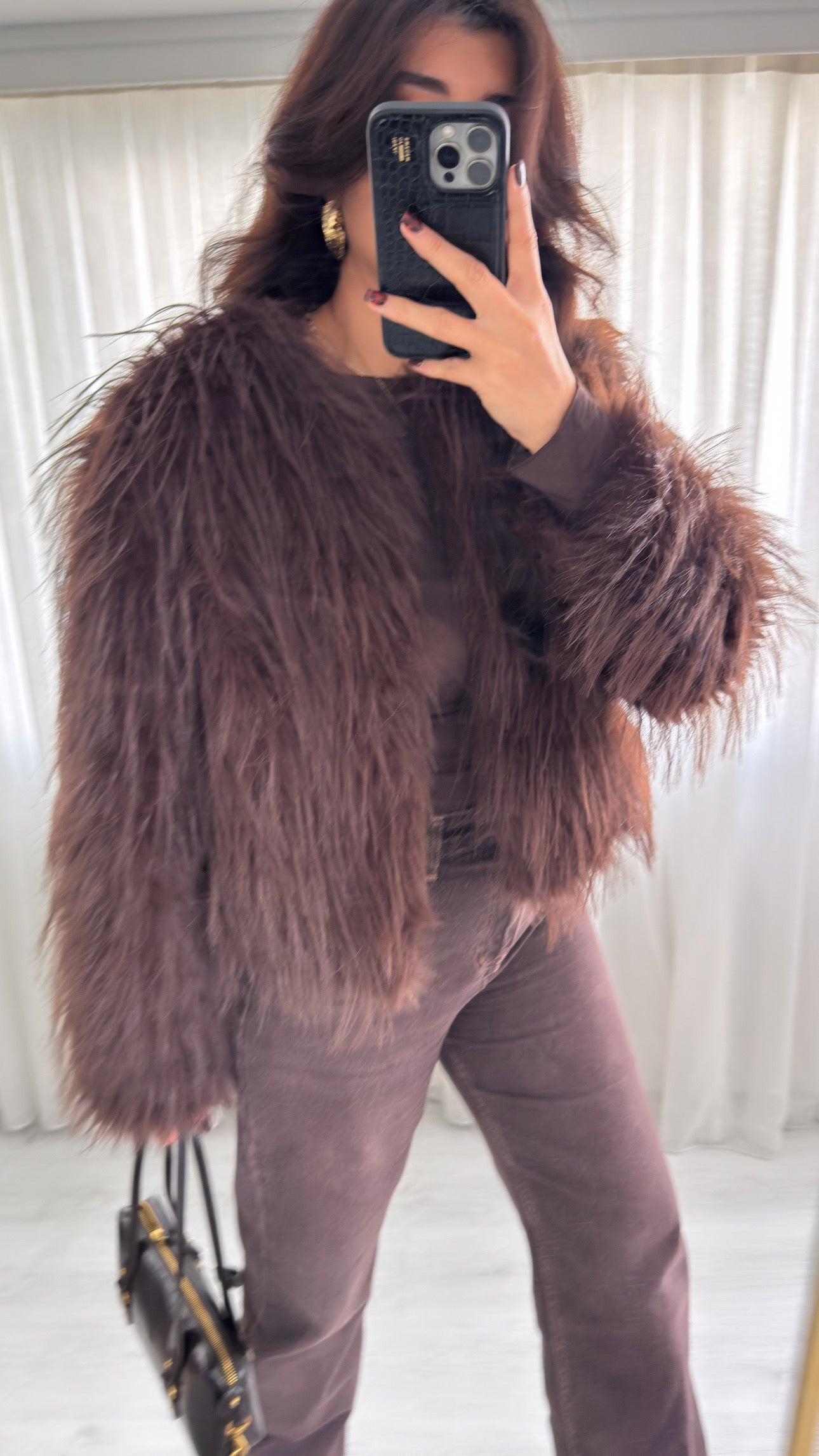 Premium Kalite Saçaklı Kürk