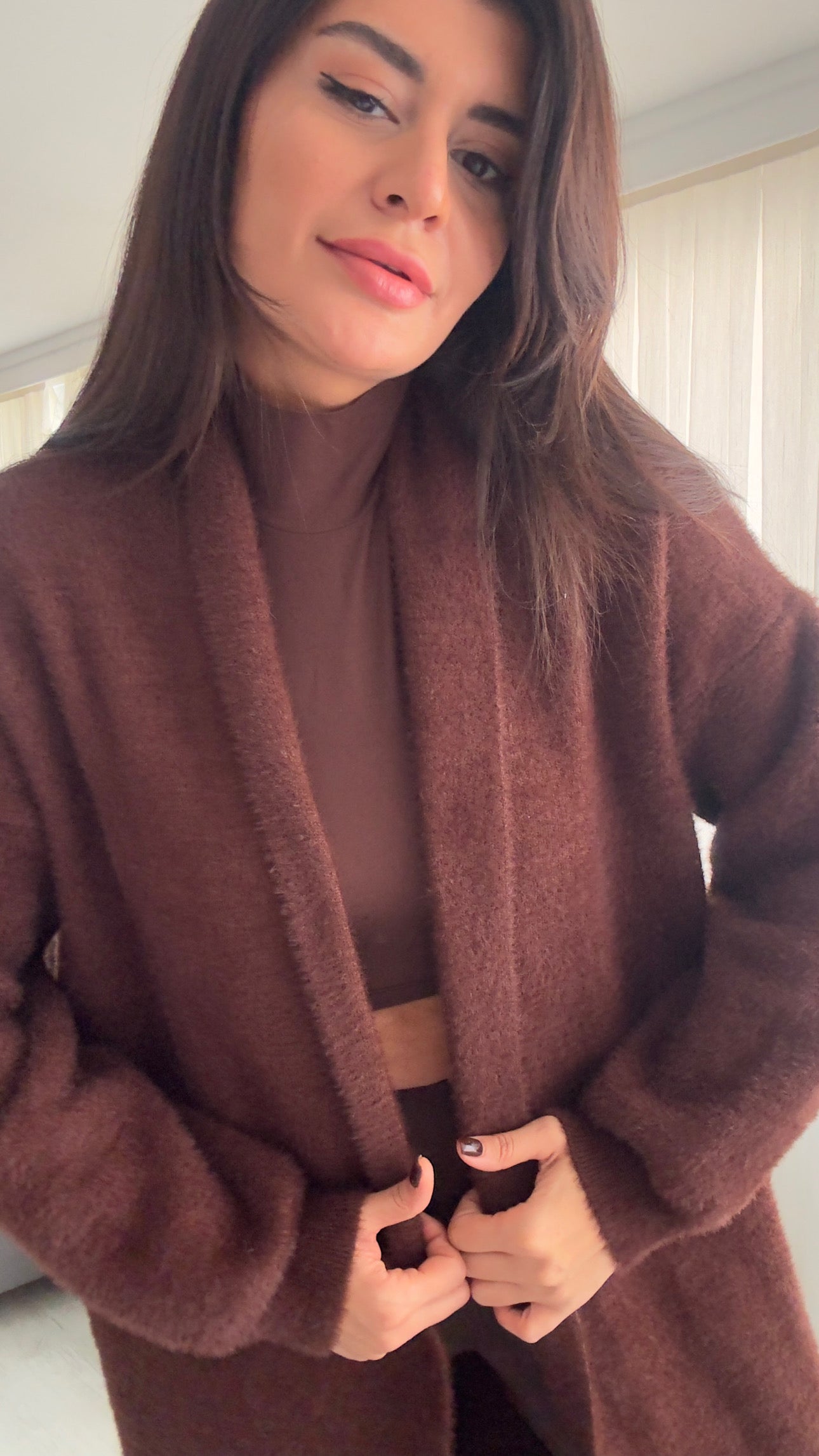 Angora Maxi Boy Yumoş Hırka