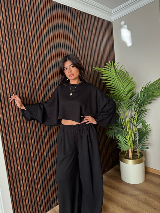 Modal Kumaş Yarasa Kol Takım