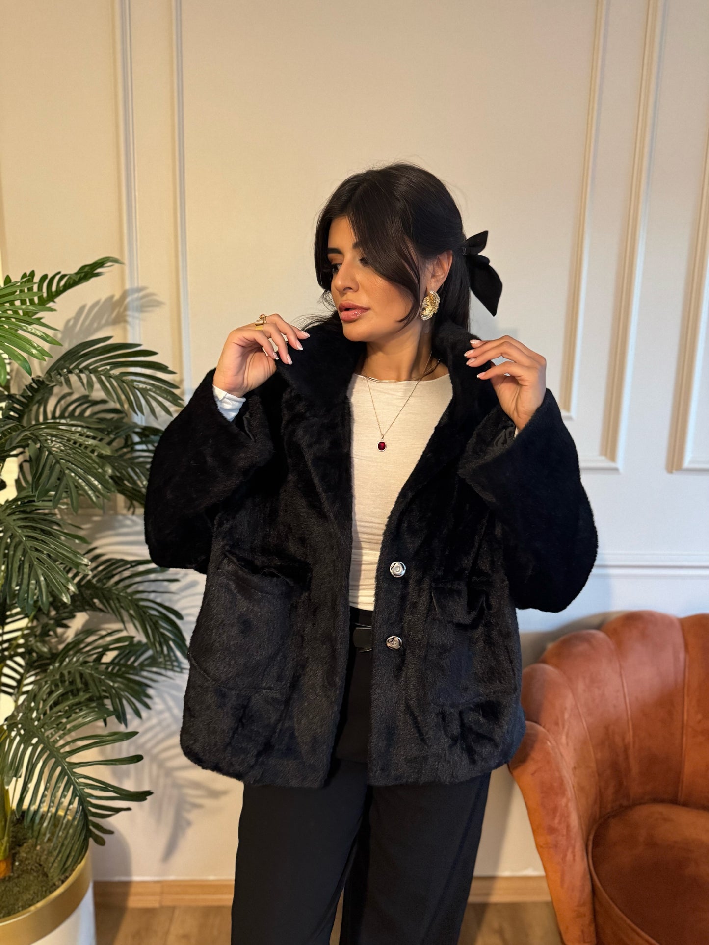 Premium Kalite Siyah Peluş