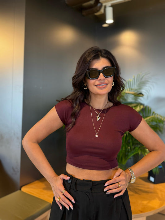 Dlvn Basic Bluz | Bordo