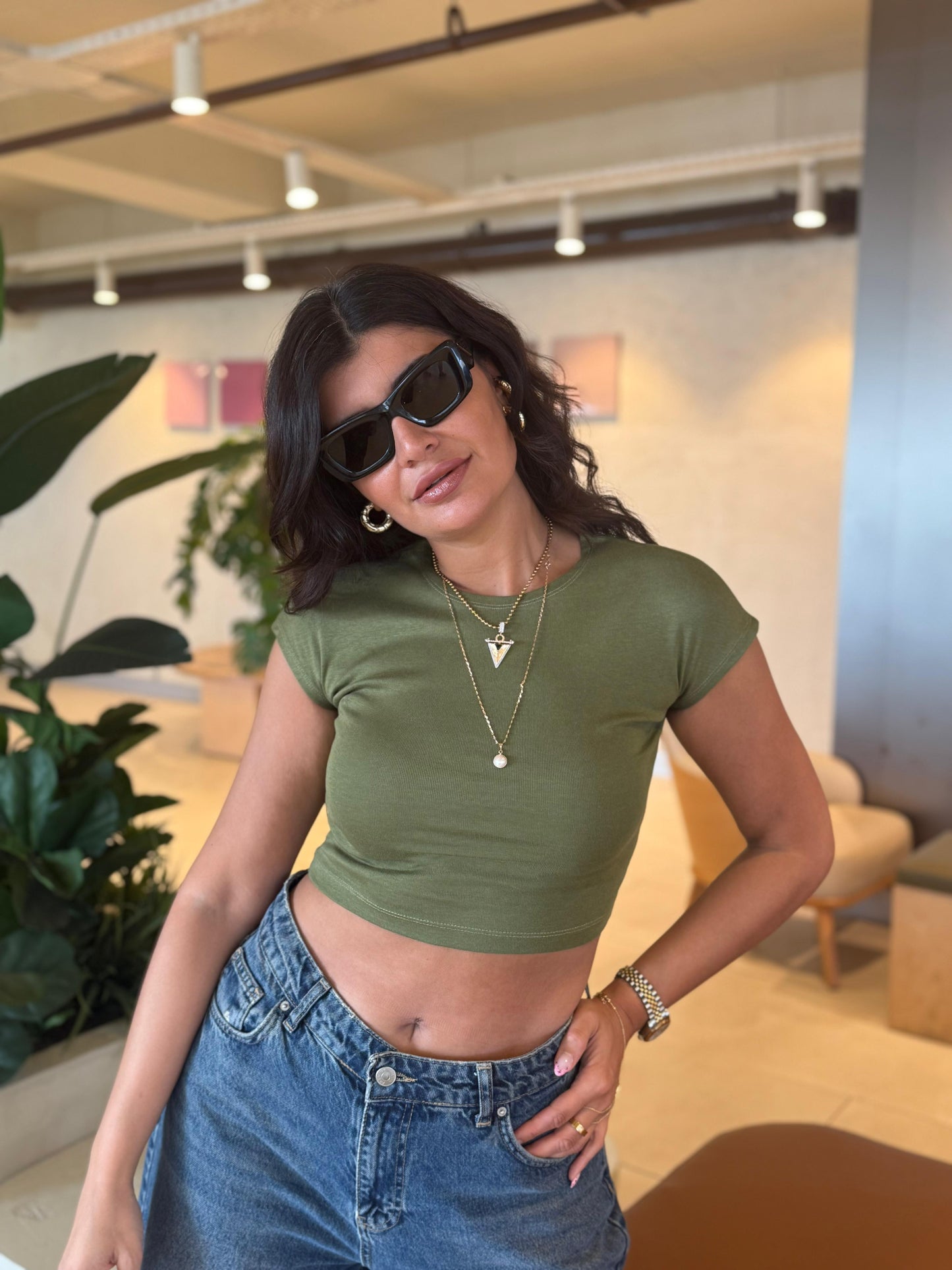 Dlvn Basic Bluz | Yeşil