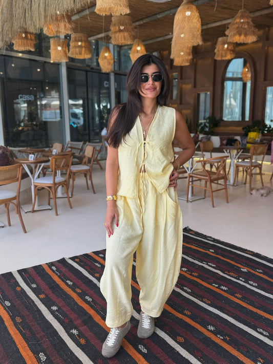 Tensel Kumaş Takım | Sarı