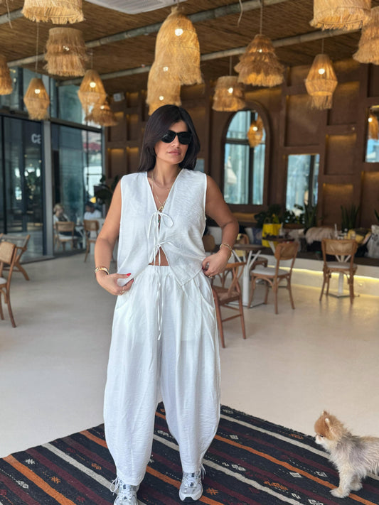 Tensel Kumaş Takım | Beyaz