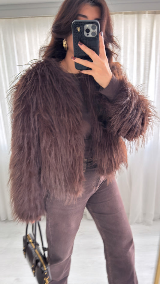 Premium Kalite Saçaklı Kürk