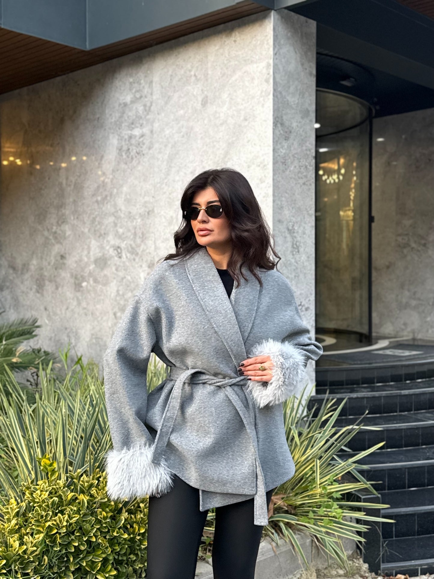 Premium Kürk Detaylı Kaşe