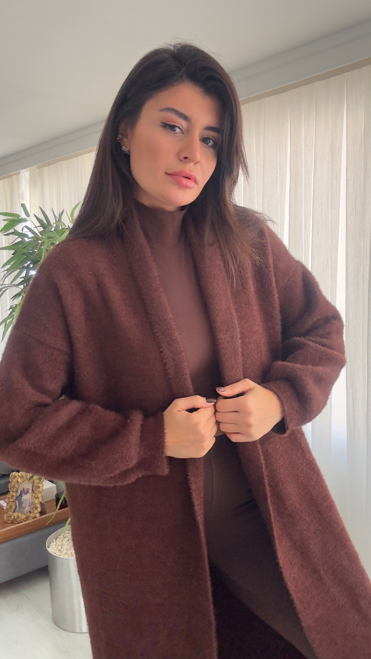 Angora Maxi Boy Yumoş Hırka