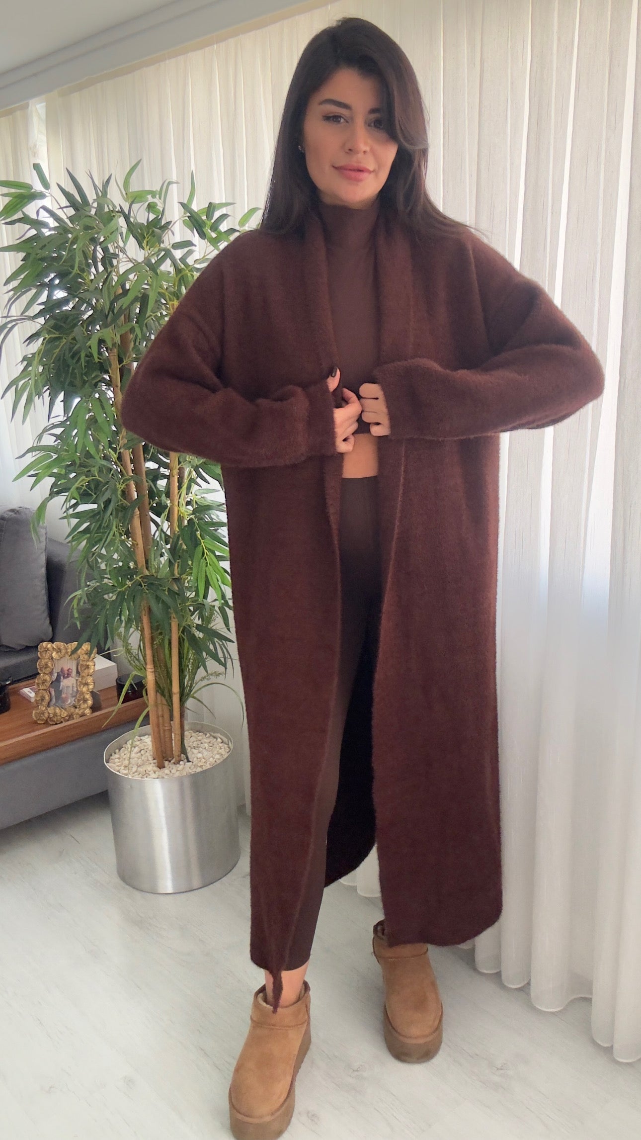 Angora Maxi Boy Yumoş Hırka