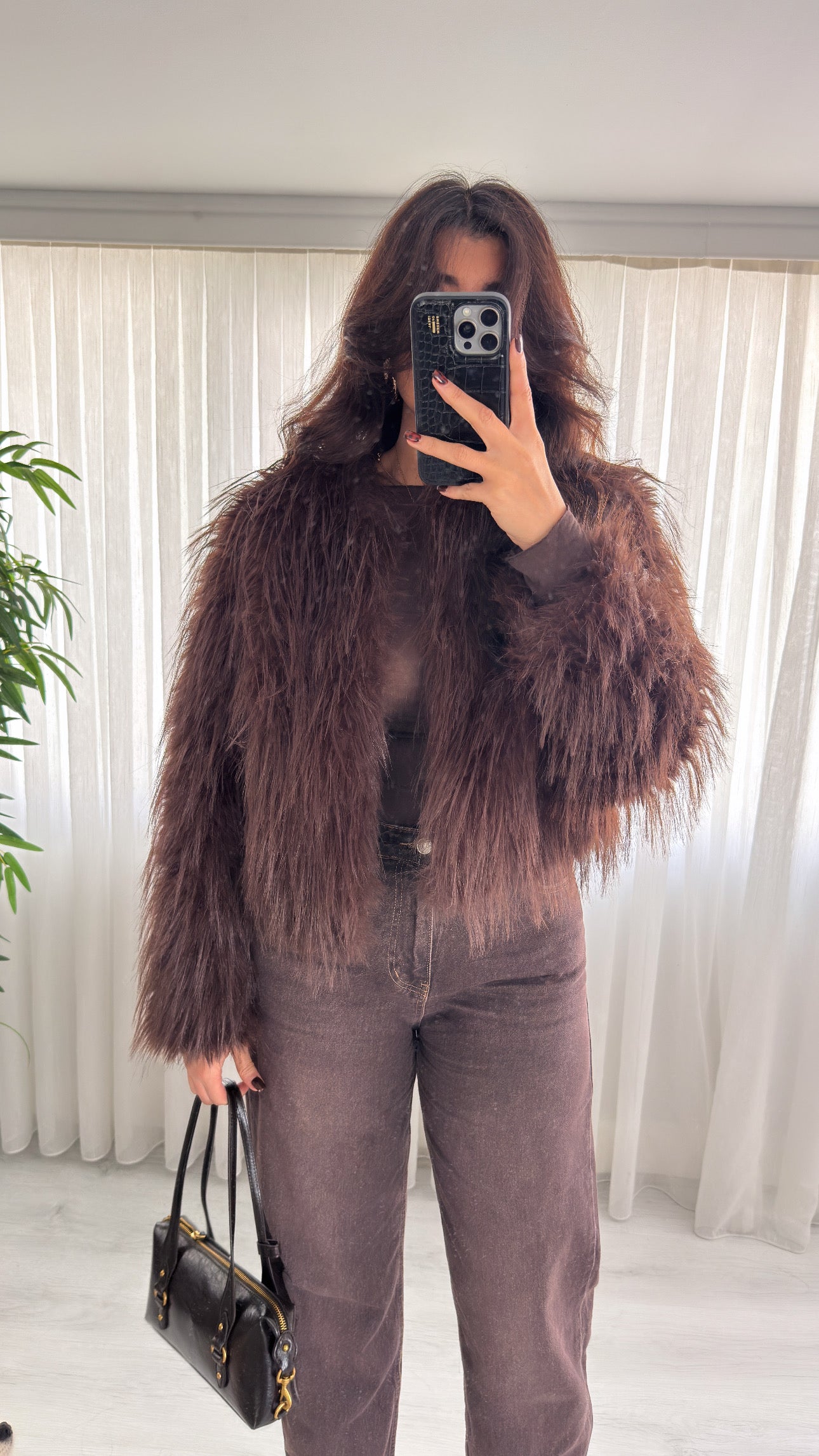 Premium Kalite Saçaklı Kürk