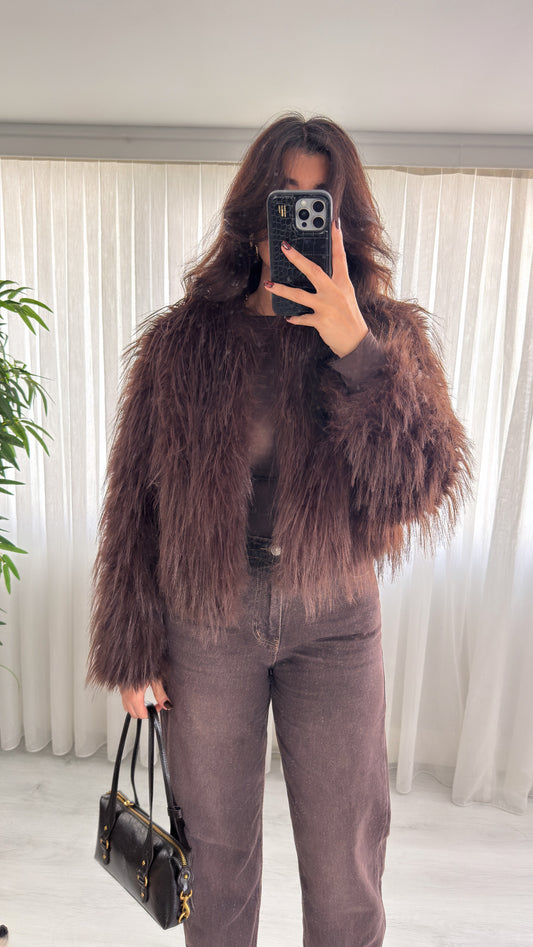 Premium Kalite Saçaklı Kürk