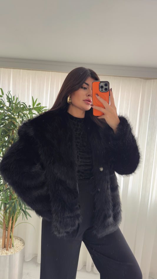 Premium Kalite Şal Yaka Kürk